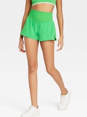 JoyLab Women's High-Rise Seamless Waistband Woven Shorts Small